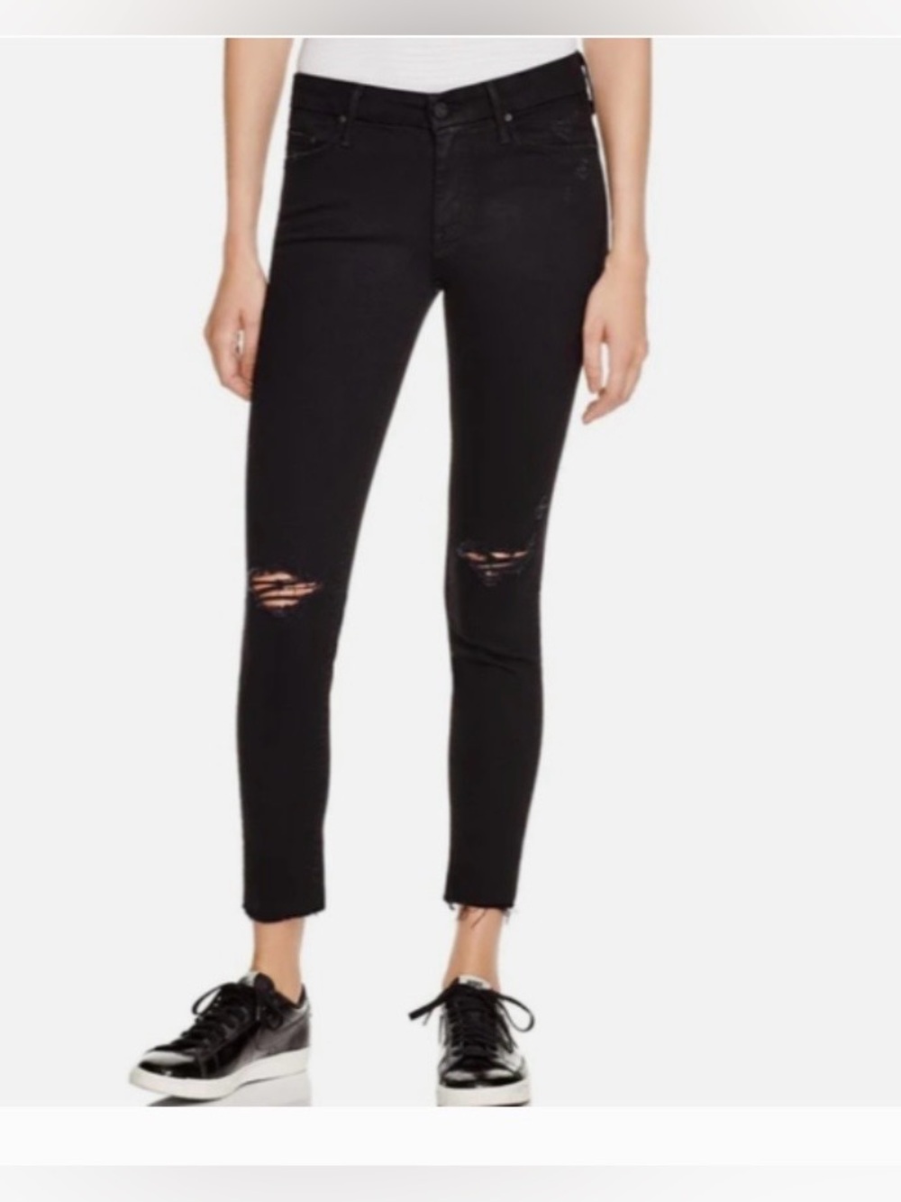 MOTHER Looker Ankle Fray, size 30